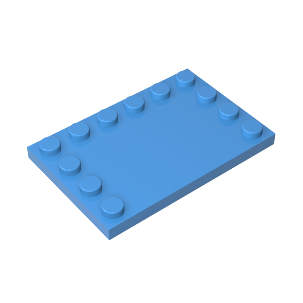 Plate Special 4 X 6 With Studs On 3 Edges 6180 Wobrick Gobricks Shop